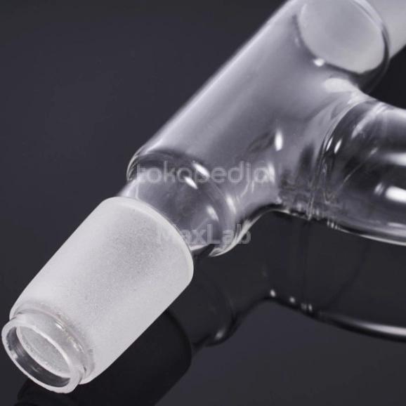 Adaptor 3 Arah Destilasi (3 Ways Claisen Destillation Adapter), Pyrex - Image 3