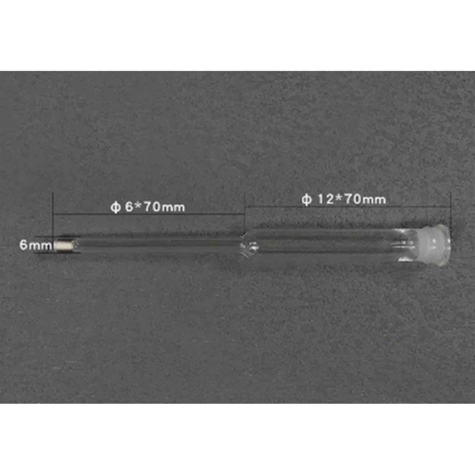Adjustable sand core salt bridge with 6 mmA140, glass, 70 mm