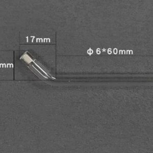 Bend pipe 4mm sand core salt bridge, glass, 60 mm