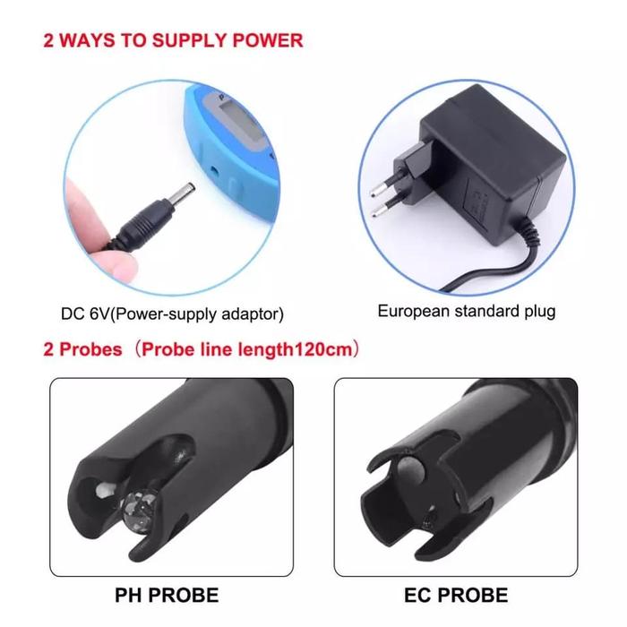 Alat Ukur 2 in 1 (Monitor pH and EC) - Image 3