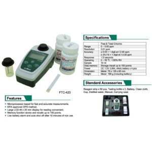 Alat Ukur Kadar Klorin (Portable Free and Total Chlorine Tester)
