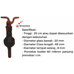 Gas Inpinger (Glass Bubbler Midget Impinger for NO2 Sampling)