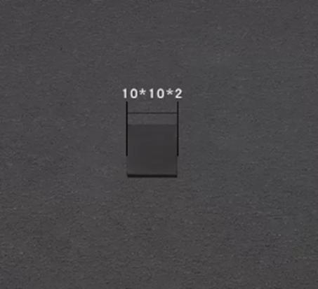 Glass carbon electrode sheet, 10*10*2 mm