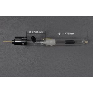 Double salt bridge saturated calomel electrode R0217, glass, 75 mm