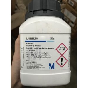 FeCl3, Besi Klorida, Iron(III) chloride hexahydrate, Merck, 100 gram
