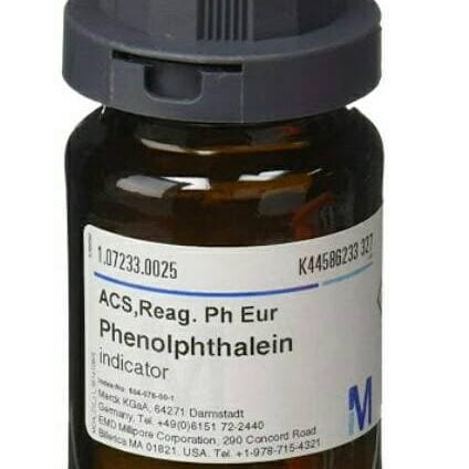 Fenolphtalein, Phenolphthalein indicator ACS (PP), Merck, 25 gram