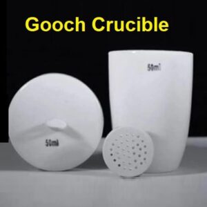 Cawan kursible lubang (Crucible Gooch), 25 ml, Porcelain