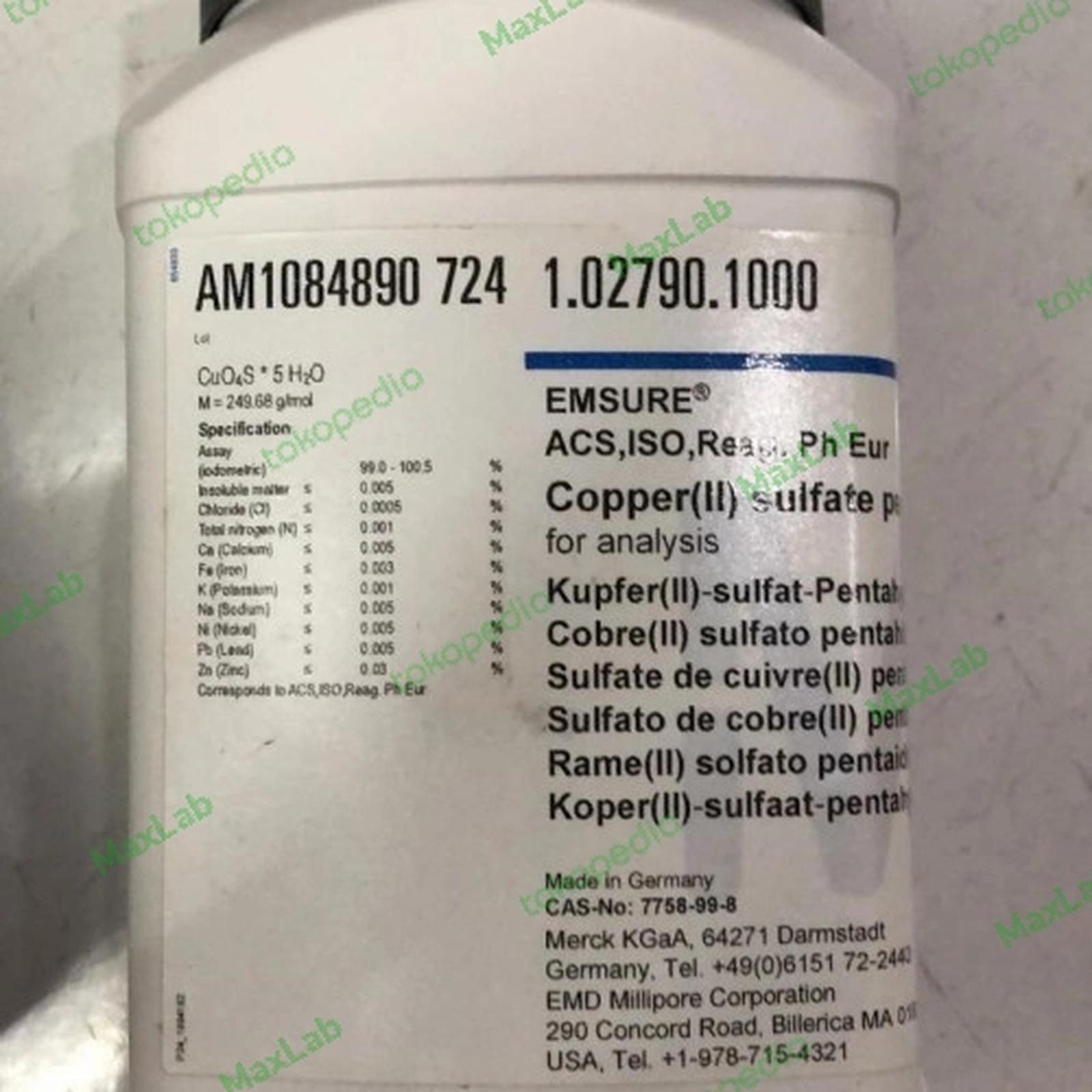 CuSO4, Tembaga (II) sulfat, Copper Sulfate, Merck, 1 kg