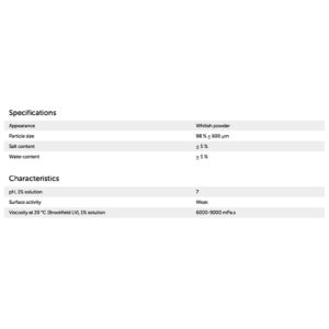 Cellulose ether, additive for cement based mortar, 1 kg