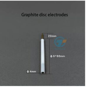 Graphite disk electrode, 6*80 mm, C-Dimension: 4 mm