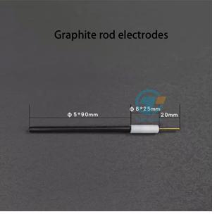 Graphite rod electrode, 8*25 mm, C-Dimension: 5*90 mm