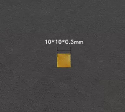 Gold plate, Without Rod, 10*10*0.3 mm