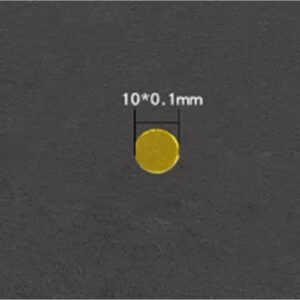 Gold plate, Without Rod, D10*0.1 mm