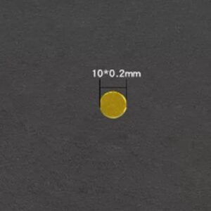 Gold plate, Without Rod, D10*0.2 mm