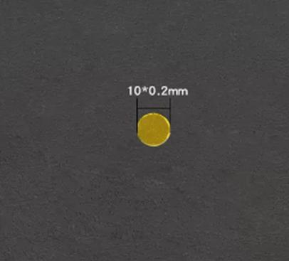 Gold plate, Without Rod, D10*0.2 mm