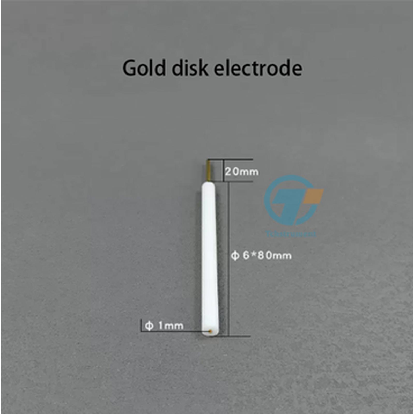 Gold disk electrode, 1 mm, 6*80 mm
