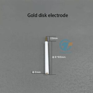 Gold disk electrode, 2 mm, 6*80 mm