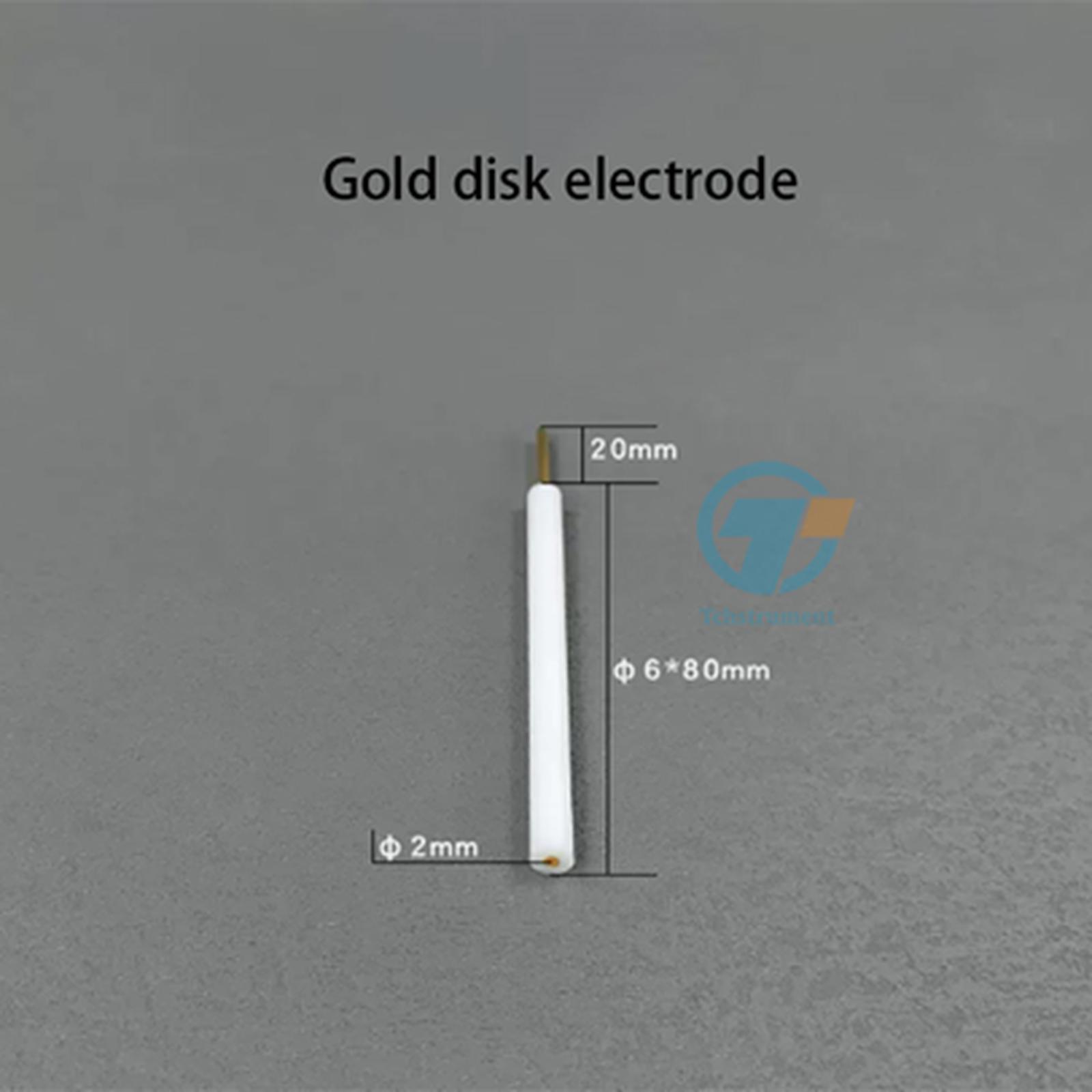 Gold disk electrode, 2 mm, 6*80 mm