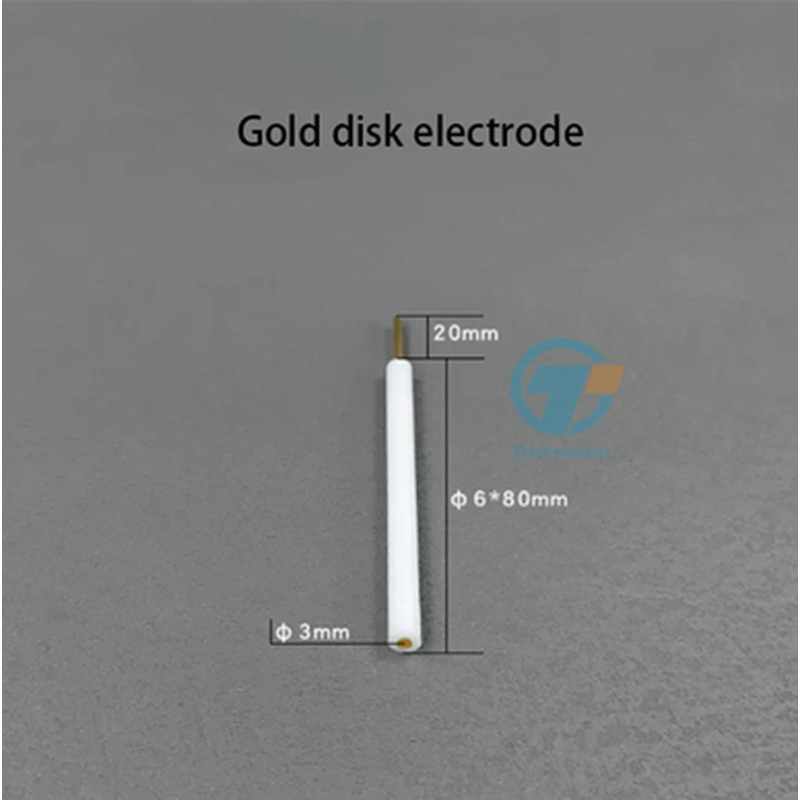 Gold disk electrode, 3 mm, 6*80 mm