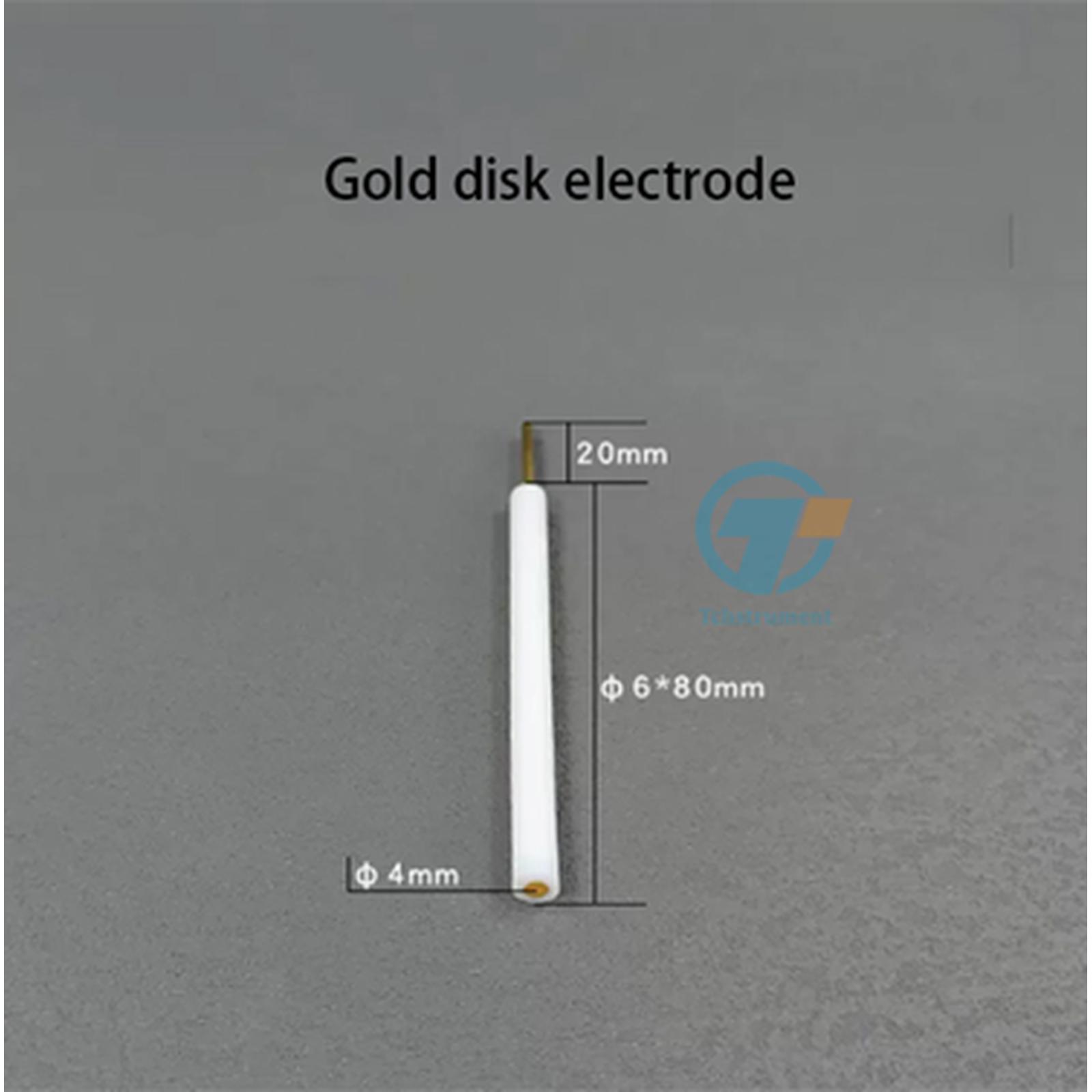 Gold disk electrode, 4 mm, 8*80 mm
