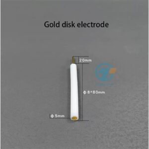 Gold disk electrode, 5 mm, 8*80 mm